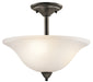 Nicholson Semi Flush 3-Light in Olde Bronze