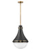 Oliver Medium Pendant in Black