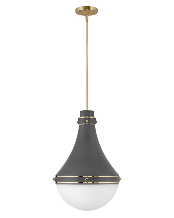 Oliver Medium Pendant in Dark Matte Grey