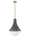 Oliver Medium Pendant in Dark Matte Grey