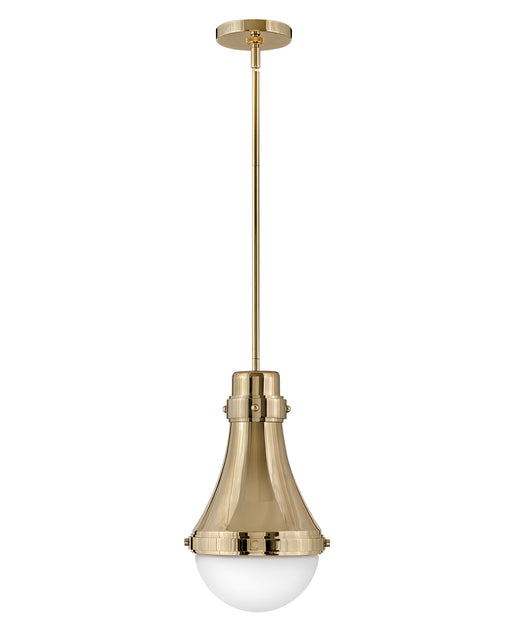 Oliver Small Pendant in Bright Brass
