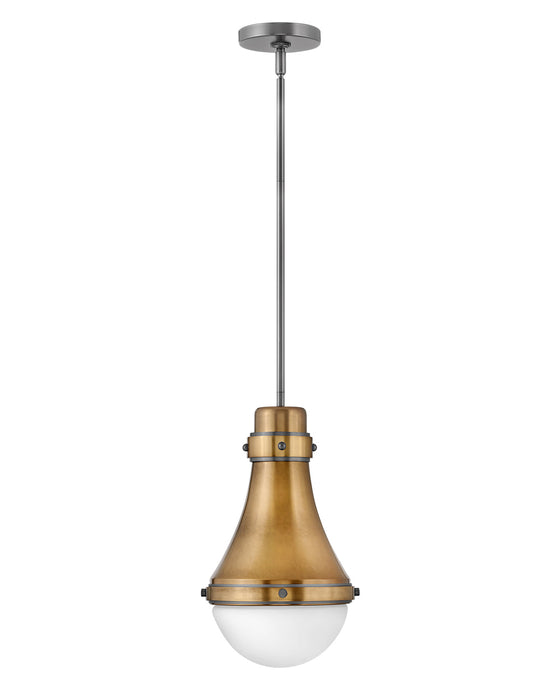 Oliver Small Pendant in Heritage Brass