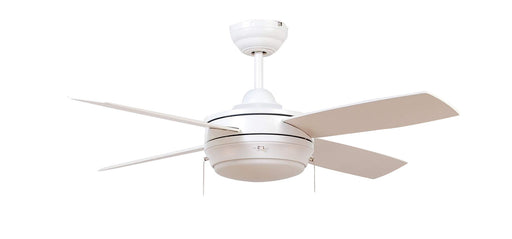 Laval 44" 1-Light Ceiling Fan in Matte White from Craftmade, item number LAV44MWW4LK-LED