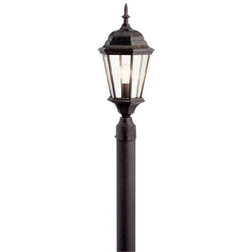 Madison Outdoor Post Mount 1-Light in Tannery Bronze