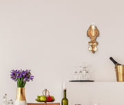 Monarch 1-Light Wall Sconce in French Gold with Golden Teak (Smoky) Royal Cut Crystal