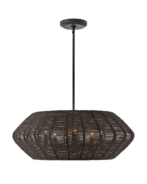Luca Medium Drum Chandelier in Black