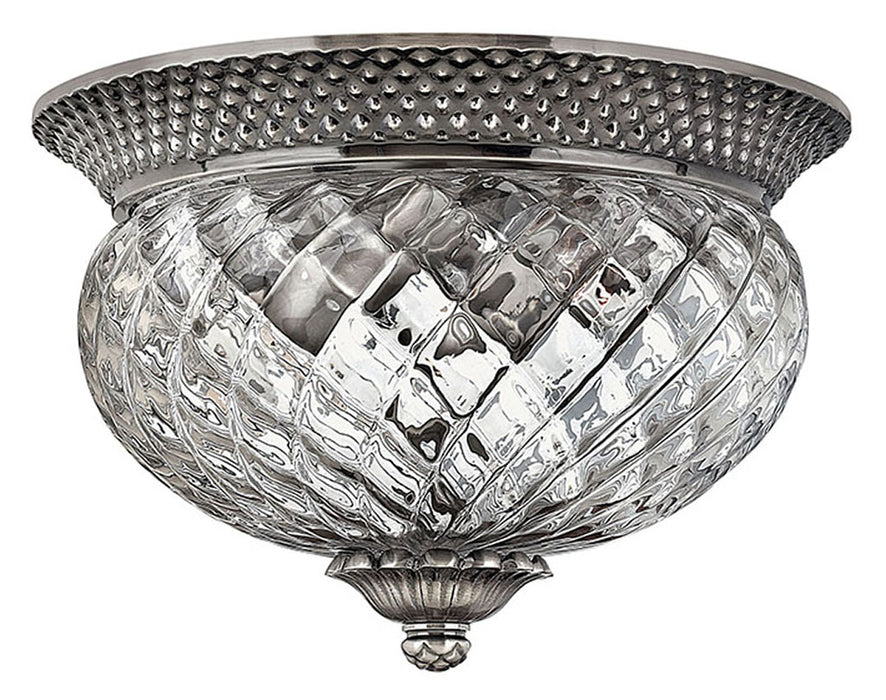 Plantation Small Flush Mount in Polished Antique Nickel