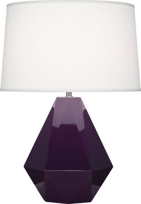 Robert Abbey (949) Delta Table Lamp with Oyster Linen Shade