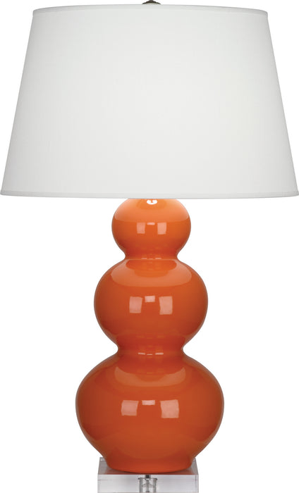 Robert Abbey (A352X) Triple Gourd Table Lamp with Lucite Base