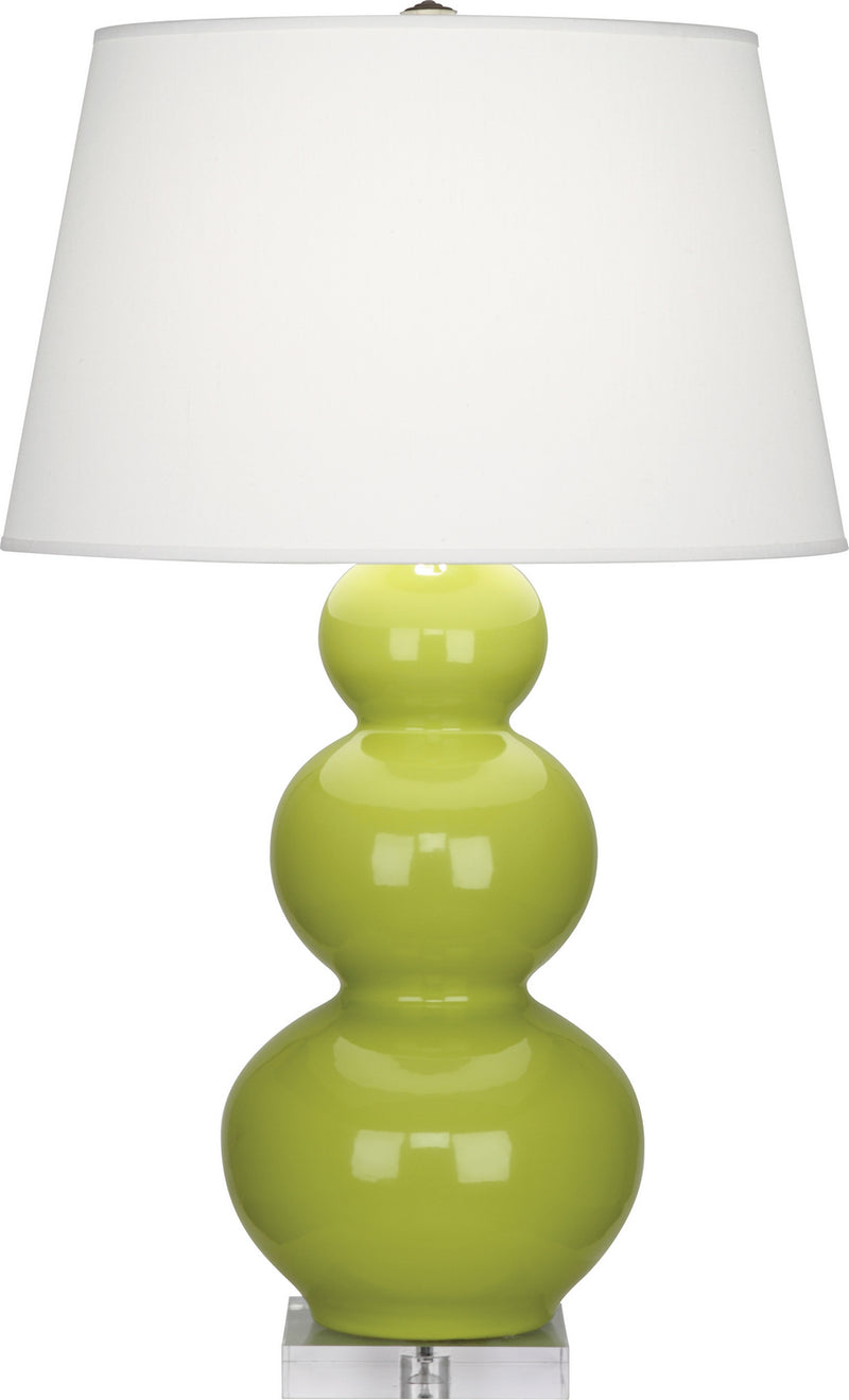 Robert Abbey (A353X) Triple Gourd Table Lamp with Lucite Base