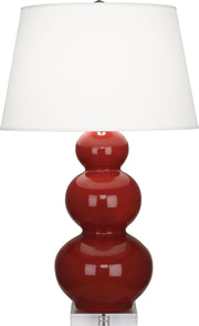Robert Abbey (A355X) Triple Gourd Table Lamp with Lucite Base
