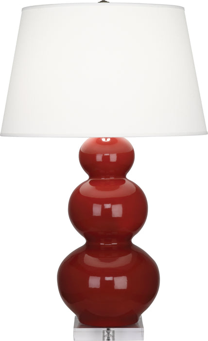 Robert Abbey (A355X) Triple Gourd Table Lamp with Lucite Base