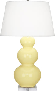 Robert Abbey (A357X) Triple Gourd Table Lamp with Lucite Base