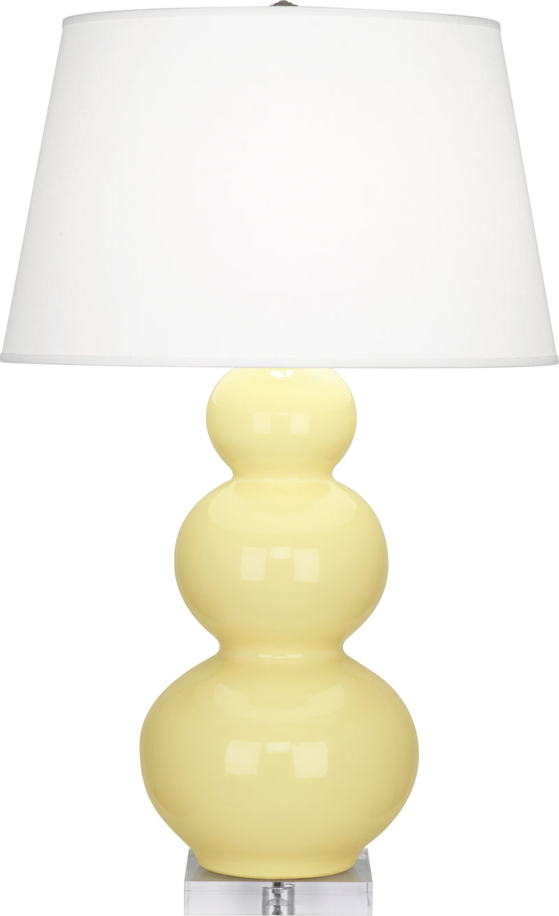 Robert Abbey (A357X) Triple Gourd Table Lamp with Lucite Base