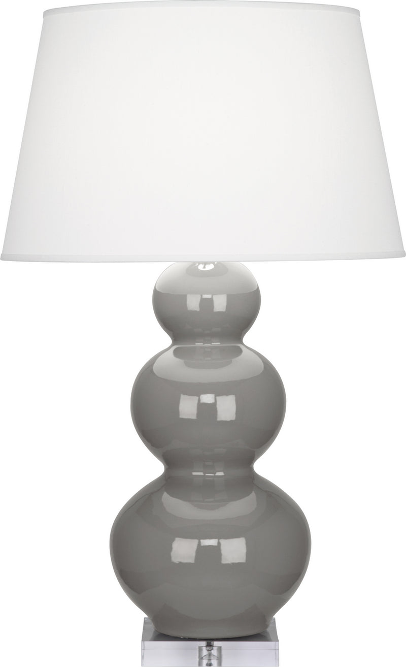 Robert Abbey (A359X) Triple Gourd Table Lamp with Lucite Base