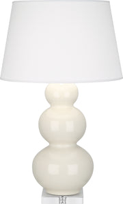 Robert Abbey (A364X) Triple Gourd Table Lamp with Lucite Base