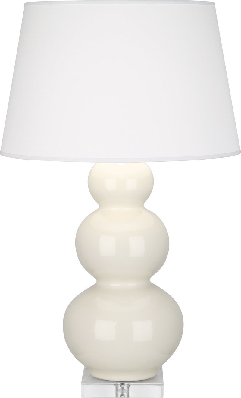 Robert Abbey (A364X) Triple Gourd Table Lamp with Lucite Base