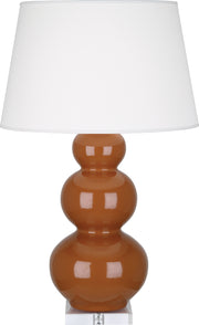 Robert Abbey (A365X) Triple Gourd Table Lamp with Lucite Base