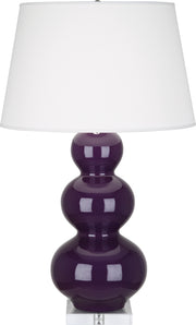 Robert Abbey (A383X) Triple Gourd Table Lamp with Lucite Base