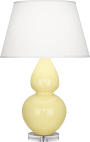 Robert Abbey (A606X) Double Gourd Table Lamp with Lucite Base