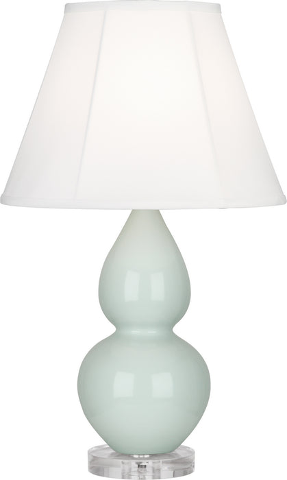 Robert Abbey (A788) Small Double Gourd Accent Lamp with Ivory Stretched Fabric Shade