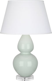 Robert Abbey (A791X) Double Gourd Table Lamp with Lucite Base