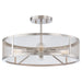 Downtown Edison 4-Light Semi-Flush Mount in Brushed Nickel - Lamps Expo