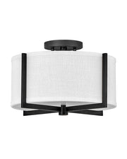 Axis Small Semi-Flush Mount in Black