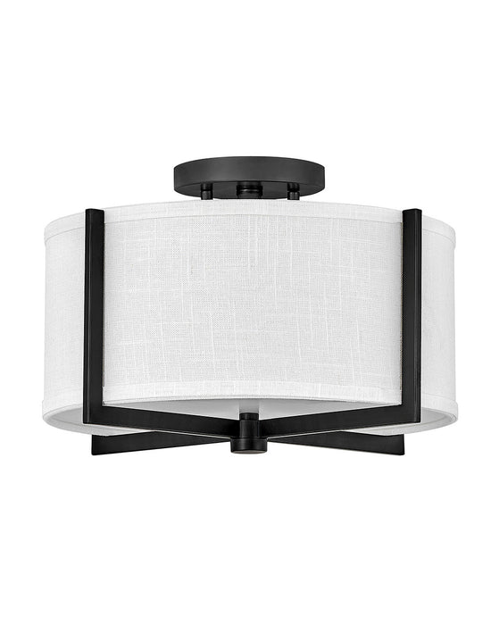 Axis Small Semi-Flush Mount in Black
