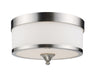Cosmopolitan 3 Light Flush Mount in Brushed Nickel