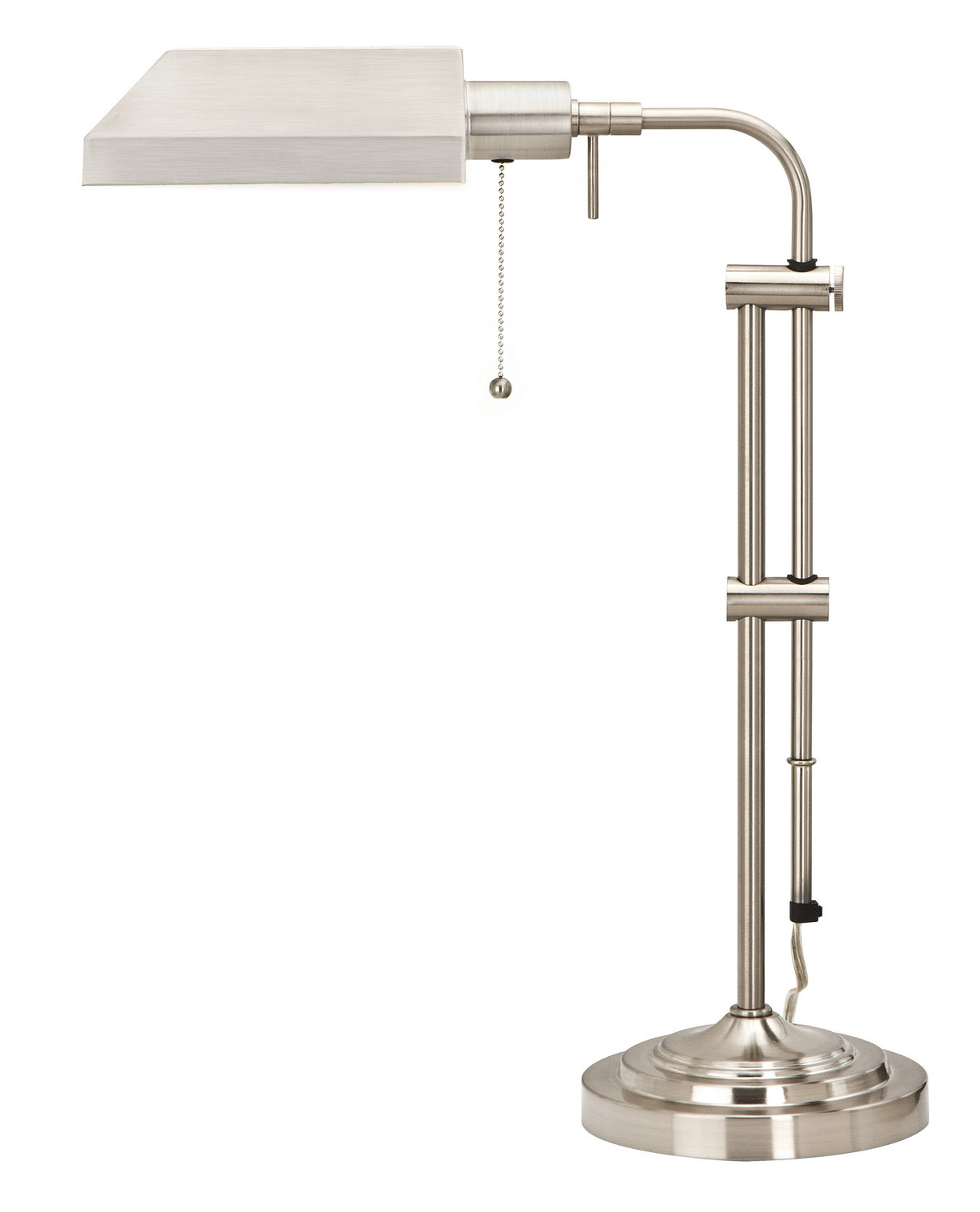 Pharmacy One Light Table Lamp in Brushed Steel - Lamps Expo