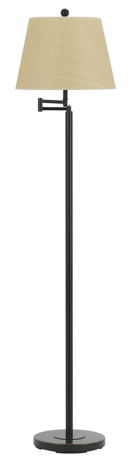 Andros One Light Floor Lamp In Dark Bronze