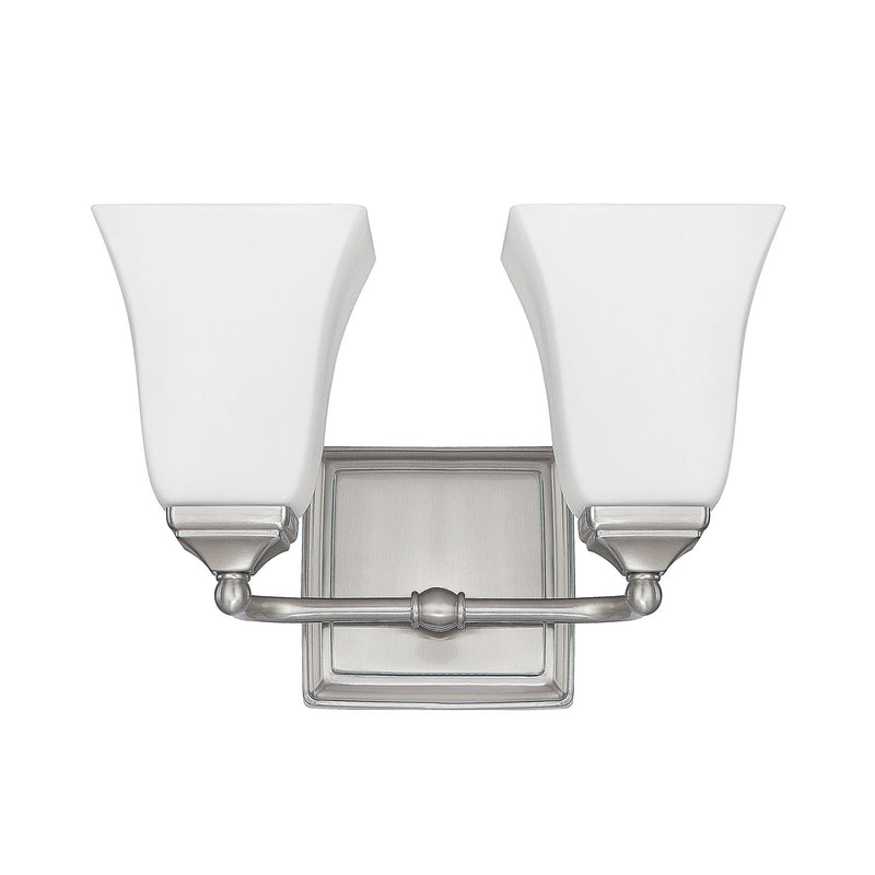 2 Light Vanity in Brushed Nickel