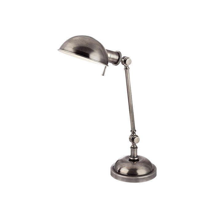 Girard 1 Light Table Lamp in Aged Silver