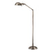 Girard 1 Light Floor Lamp in Aged Silver