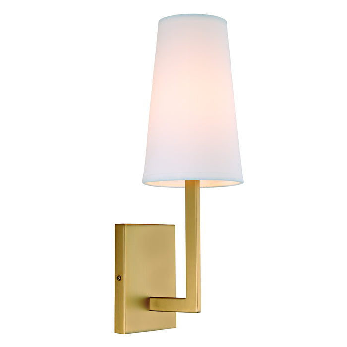 Ingrid 1-Light Wall Sconce in Satin Brass