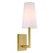Ingrid 1-Light Wall Sconce in Satin Brass