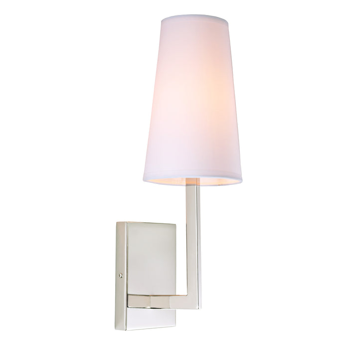 Ingrid 1-Light Wall Sconce in Polished Nickel