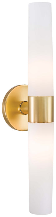 Saber 2 Light Bath in Honey Gold with Etched Opal