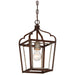 Astrapia 1-Light Mini-Pendant in Dark Rubbed Sienna with Aged Silver - Lamps Expo