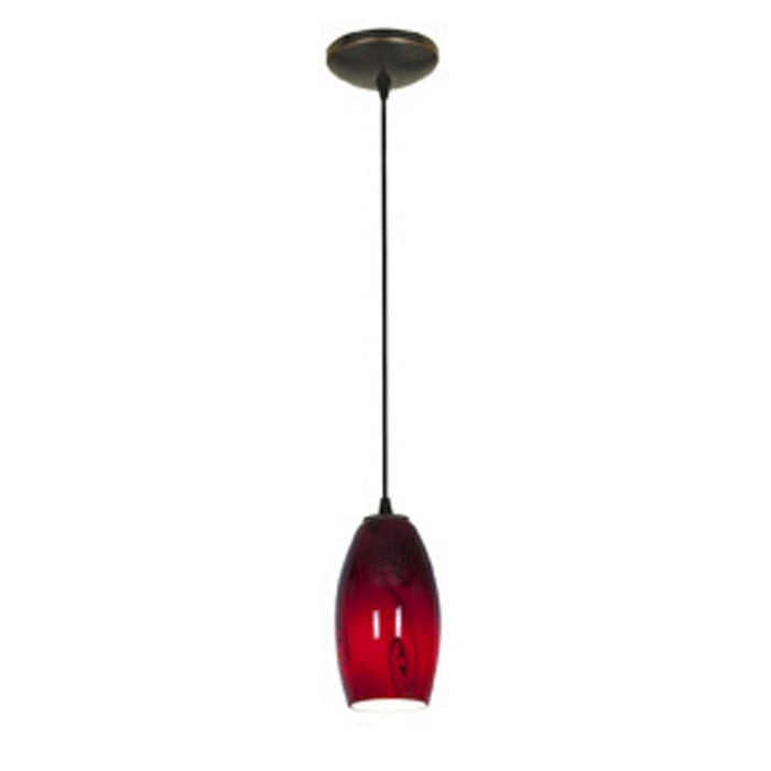 Merlot 1-Light Pendant in Oil Rubbed Bronze Finish