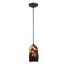 Champagne 1-Light Pendant in Oil Rubbed Bronze Finish