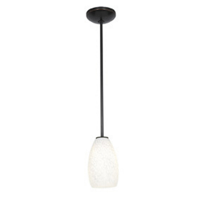 Champagne 1-Light Pendant in Oil Rubbed Bronze Finish
