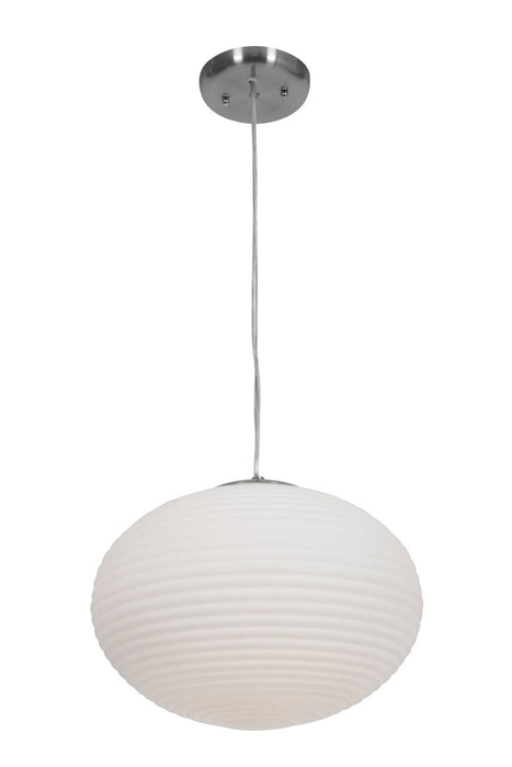 Callisto Ribbed OPL Glass Pendant - Lamps Expo