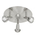Mirage 3-Light Cluster Spot in Brushed Steel Finish