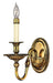 Cambridge Single Light Sconce in Burnished Brass