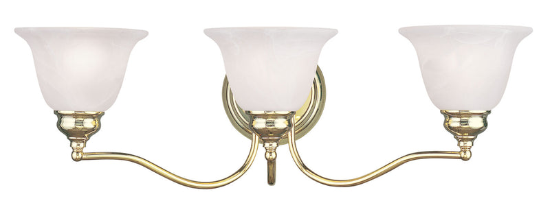 Essex 3 Light Bath Vanity in Polished Brass