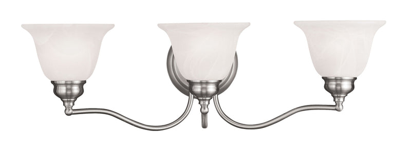 Essex 3 Light Bath Vanity in Brushed Nickel