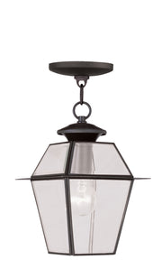 Westover 1 Light Outdoor Chain Lantern in Bronze