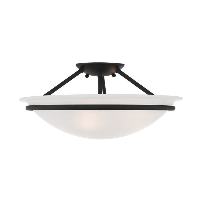 Newburgh 3 Light Ceiling Mount in Black